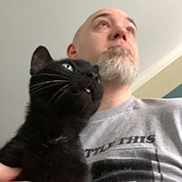 Me and my cat Shadow